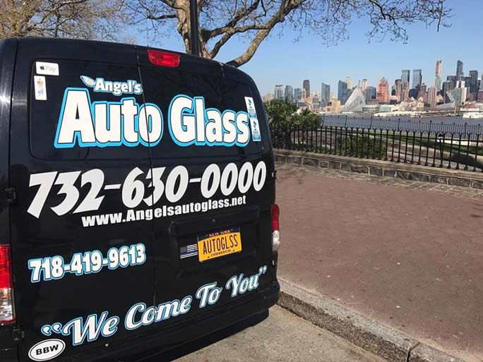 Angels Auto Glass Service Truck ─ Staten Island, NY ─ Angel's Auto Glass