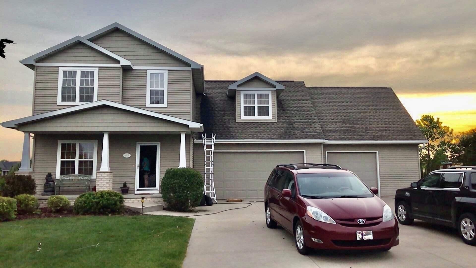 Before new roof installation by Athens Roofing