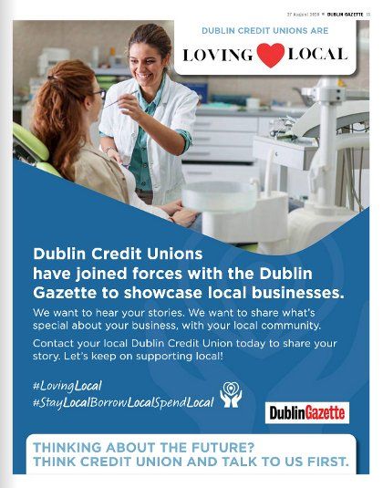 Dublin Credit Unions Sponsoring The Dublin Gazette