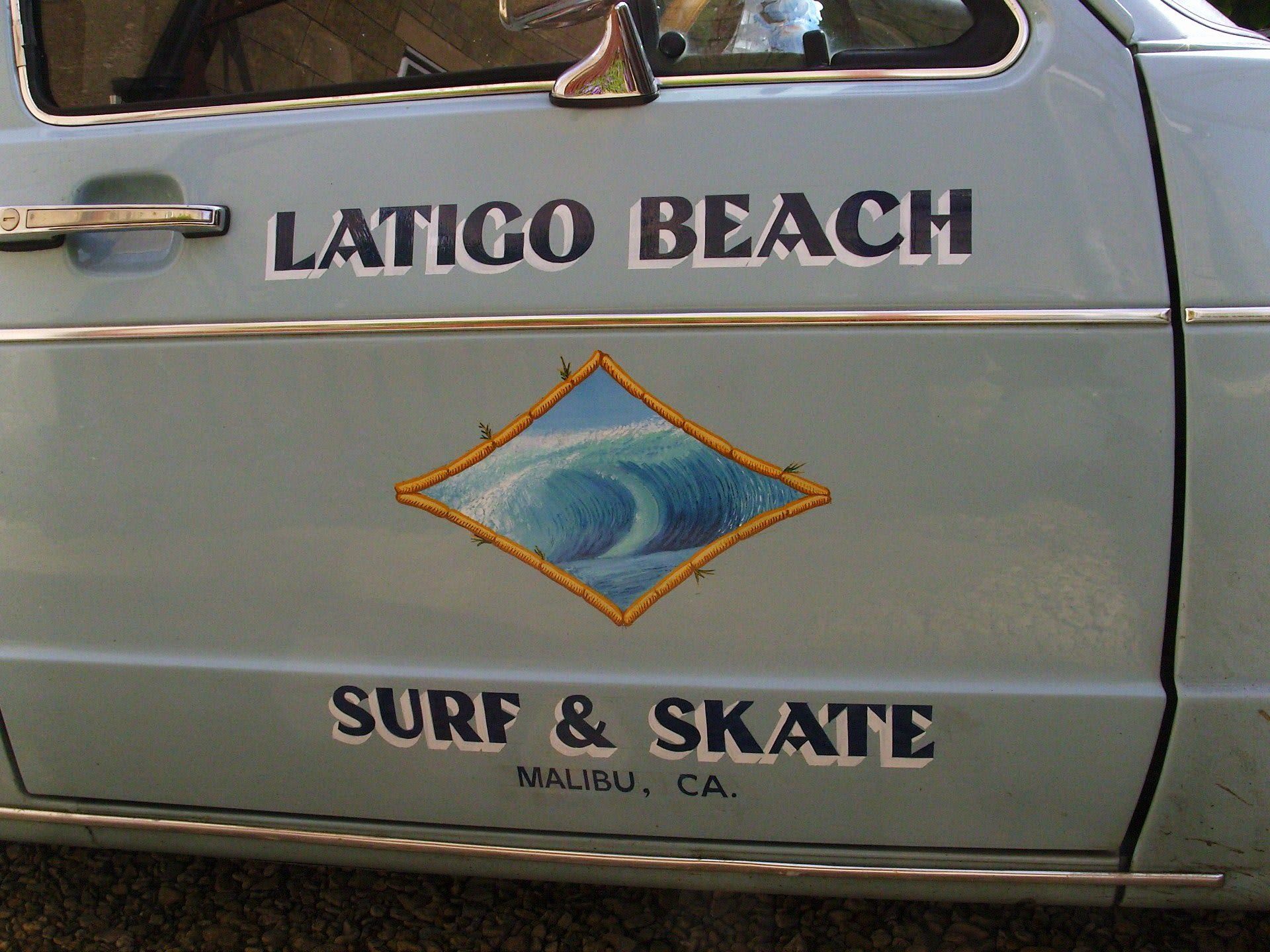 white van with logo