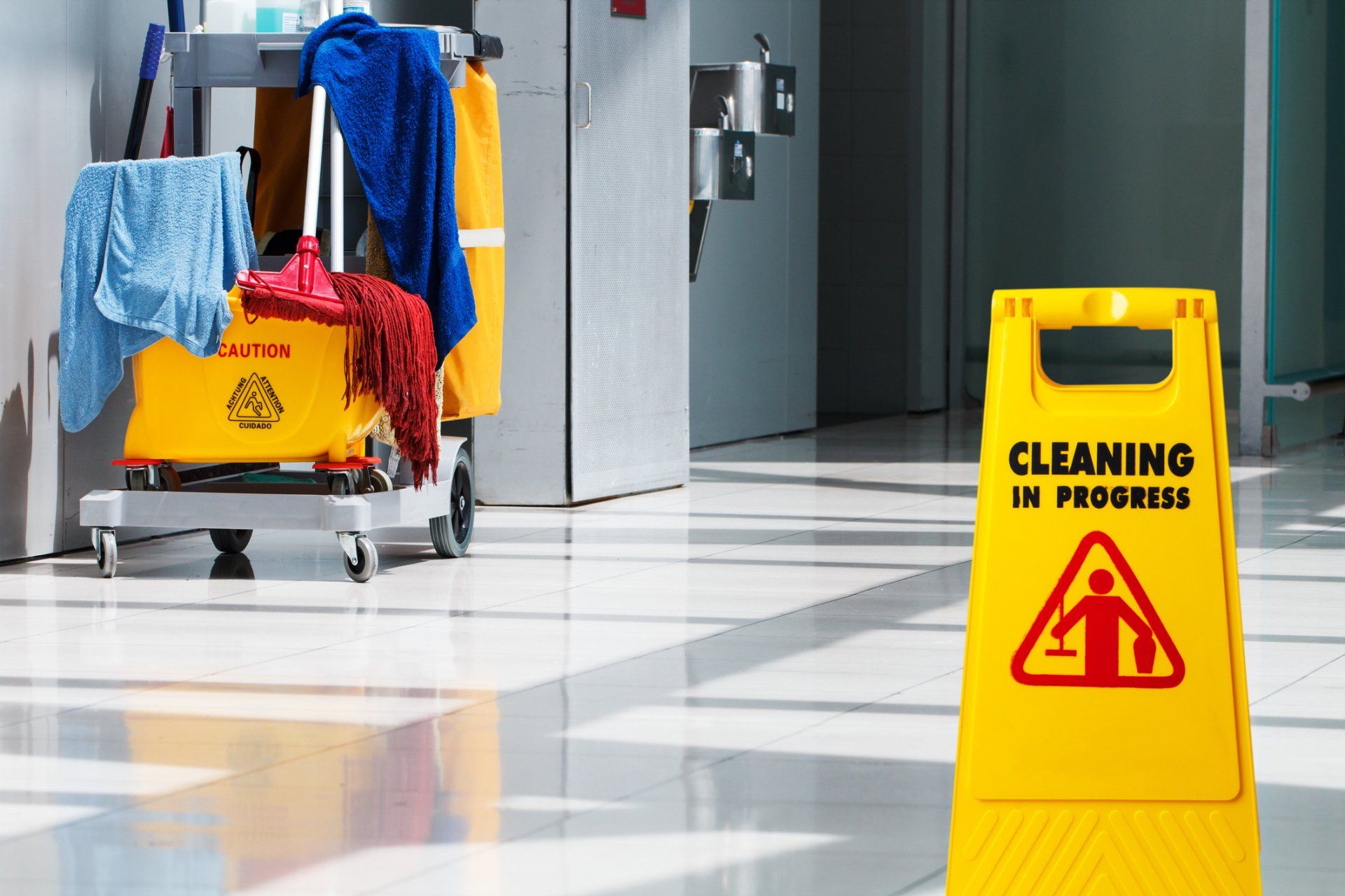Bathroom Floor Cleaned — Cypress, TX — Total Dynamics Cleaning Services