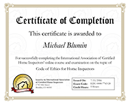 certificate of completion