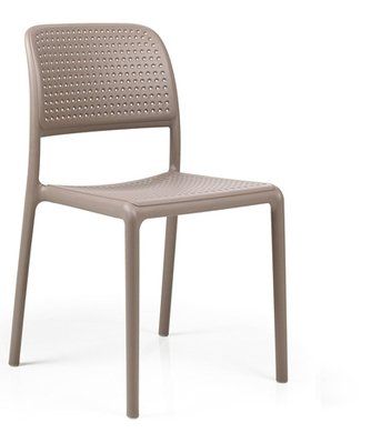sedia in plastica beige