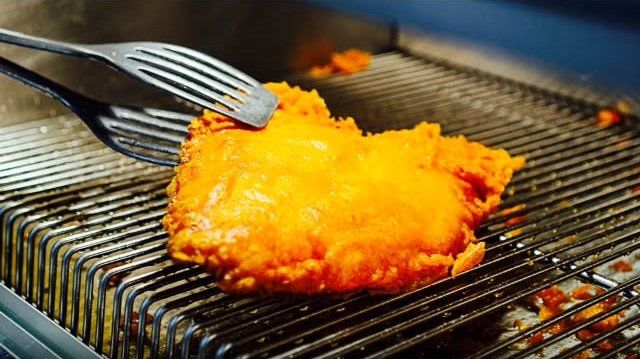 fried fish cooking