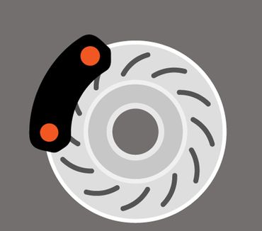 Illustration of a wheel, symbol for car servicing in Wakefield