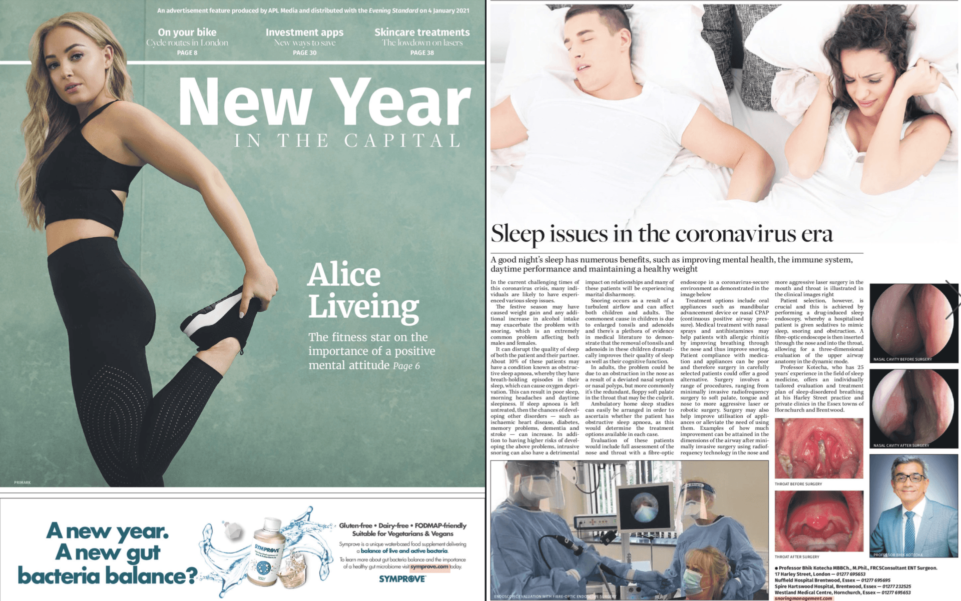 Article about sleeping problems featured in The Capital magazine