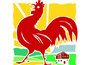 Roter Hahn Roter Hahn Urlaub auf dem Bauernhof Logo
