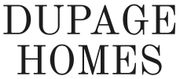 A black and white logo for dupage homes.