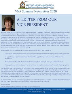 A newletter from the vice president of the VNA