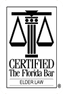 Seal of The Florida Bar: Scales of justice above text 
