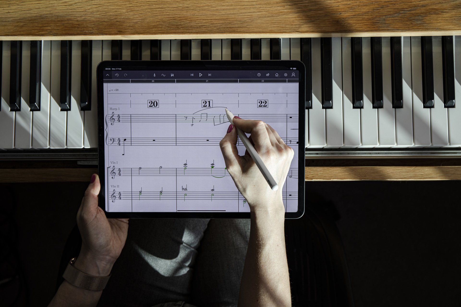 StaffPad and the piano keyboard