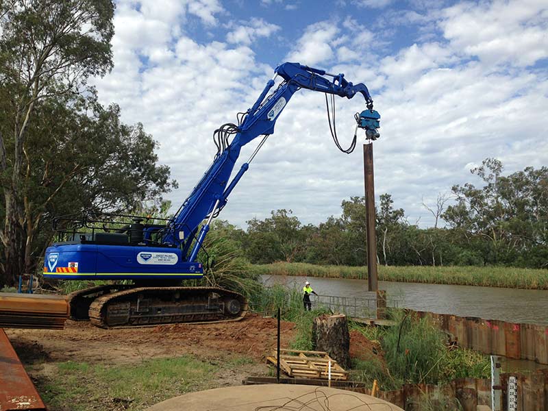 sheet piling equipment