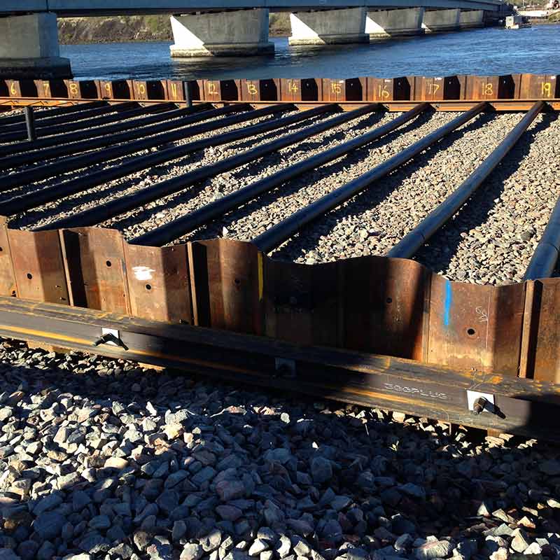 sheet piles on construction site