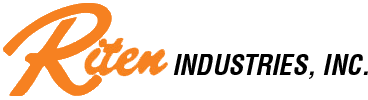 The logo for raven industries inc. is orange and black on a white background.