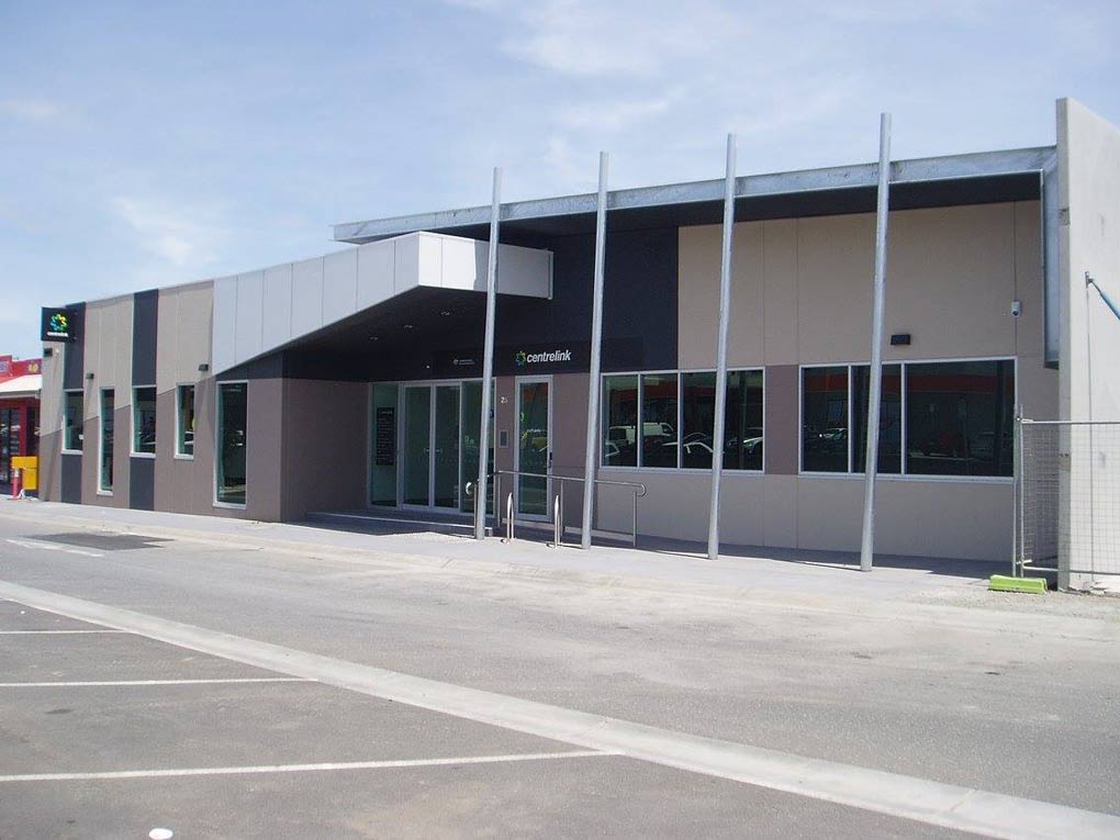 a tall commercial building