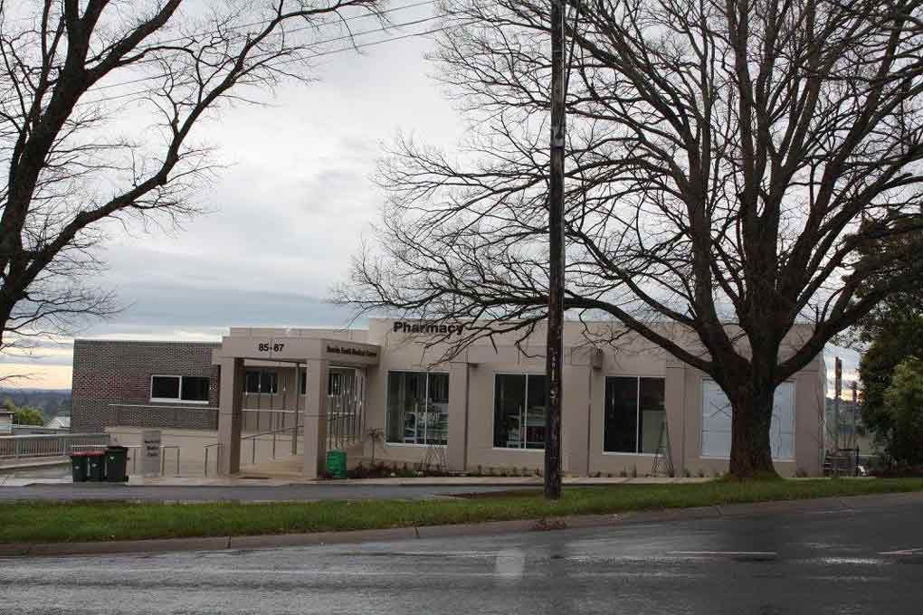 cement building with windows