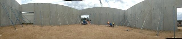 a panorama image of a building site