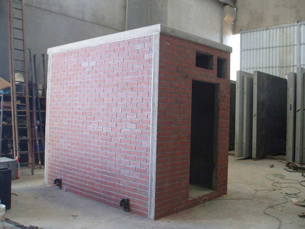 a brick structure