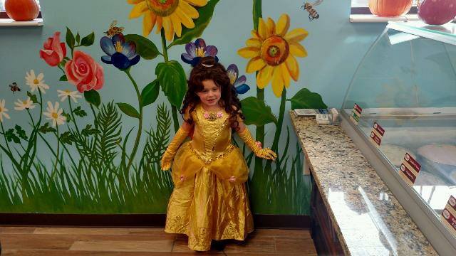 young girl enjoying ice cream