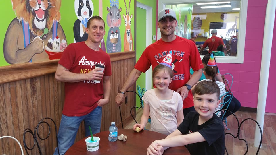 Children enjoying ice cream