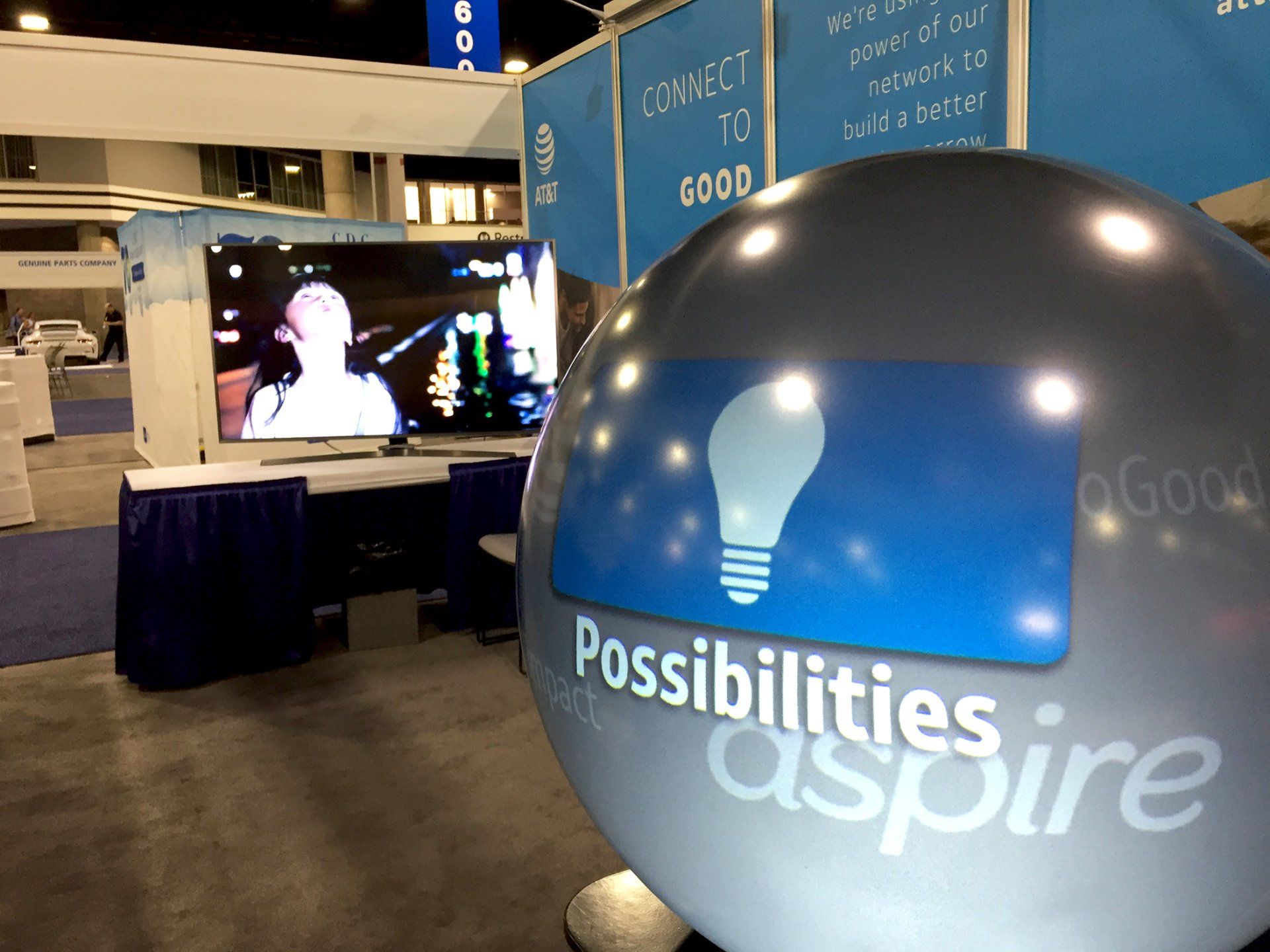 Pufferfish Interactive Display at AT&T Philanthropic Event.