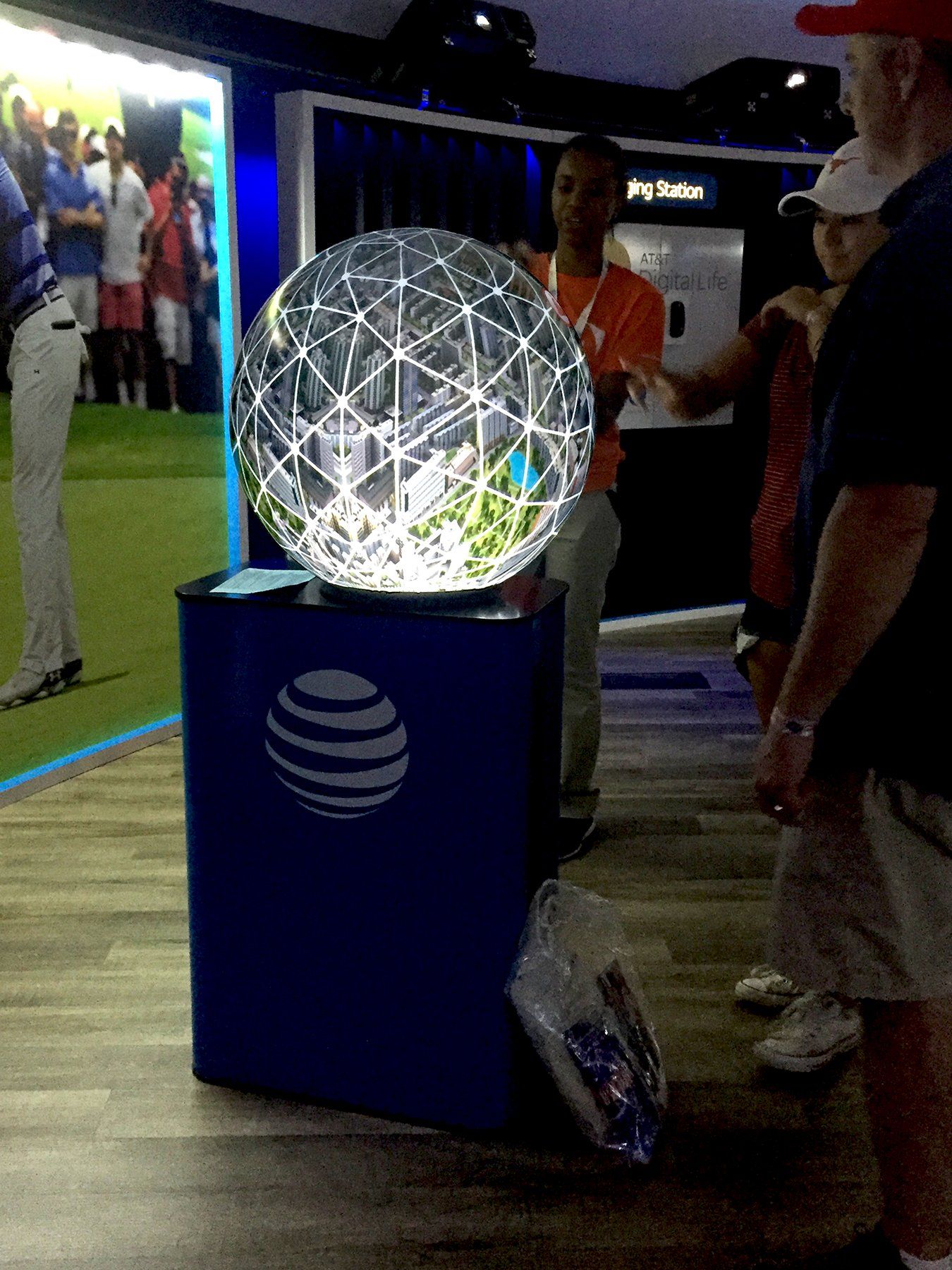 Pufferfish Interactive Display in AT&T Sports Dome.