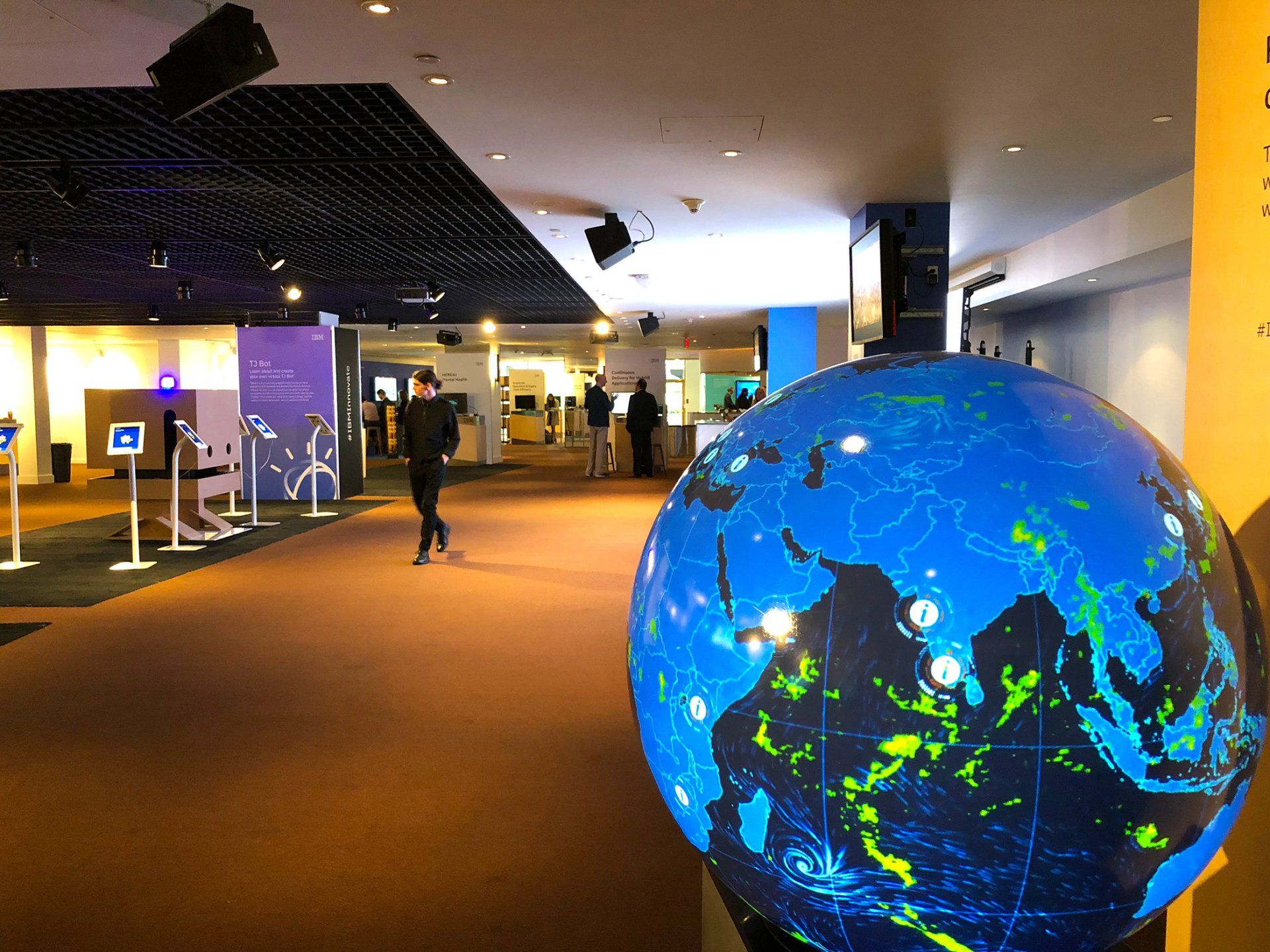 Pufferfish Interactive Display used in IBM Weather Network Think Roadshow, Toronto