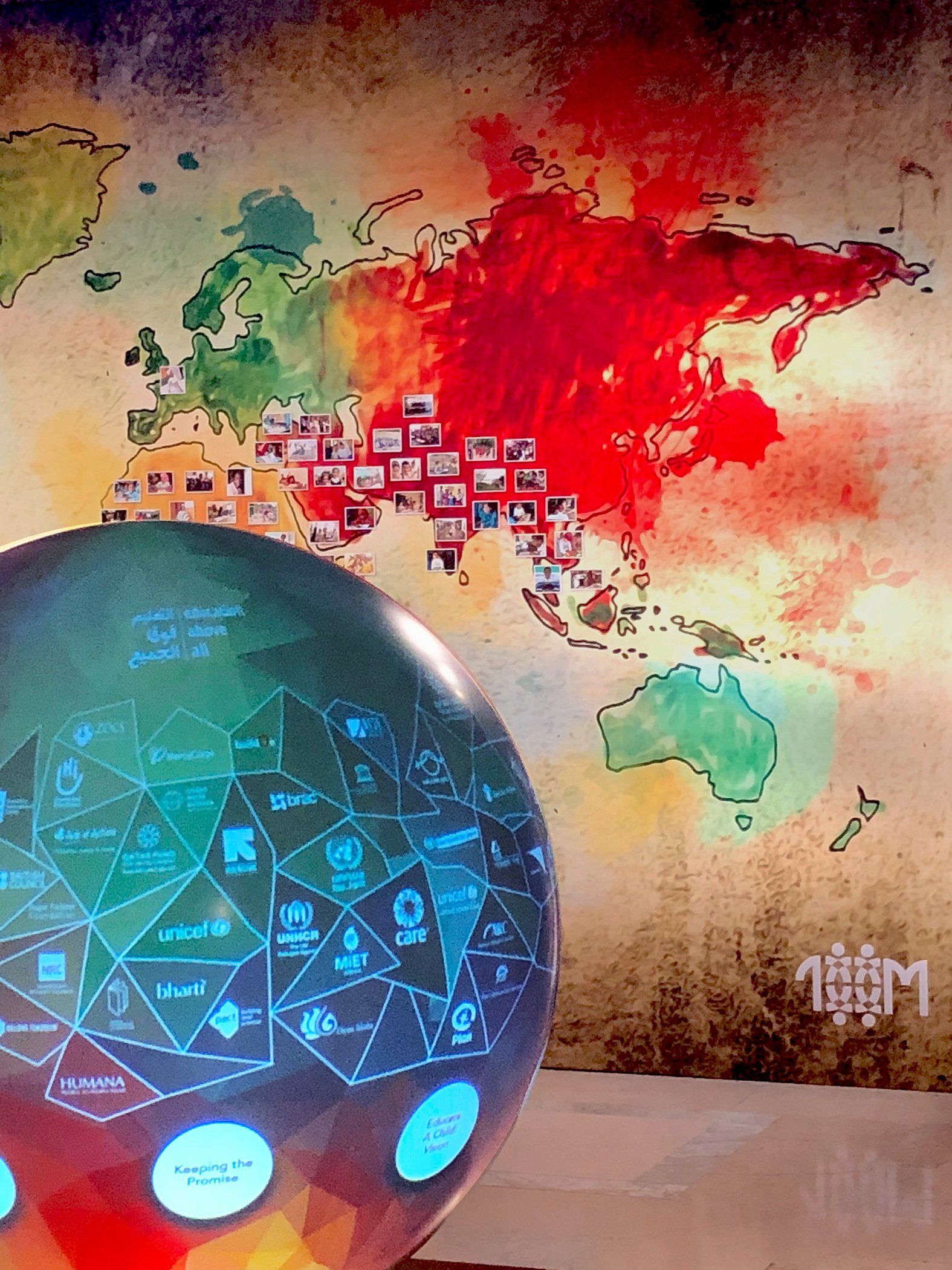 Pufferfish Interactive Sphere at #togetherFor10M Event
