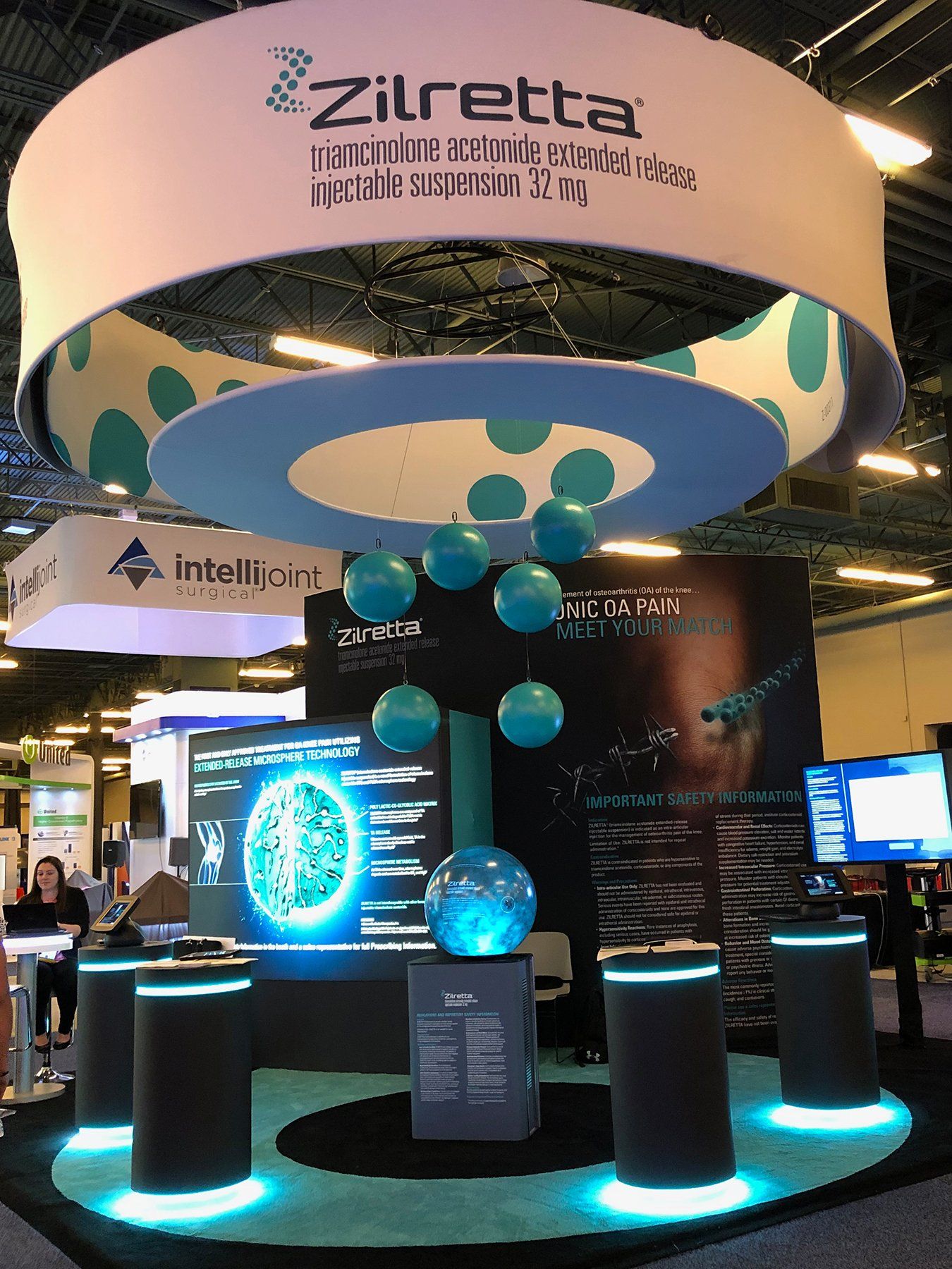 Pufferfish Interactive Display in Zilretta Tradeshow Booth