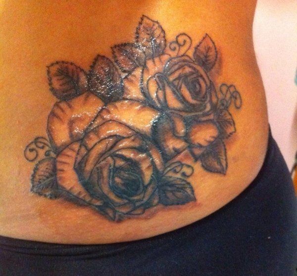 tatuaggio floreale