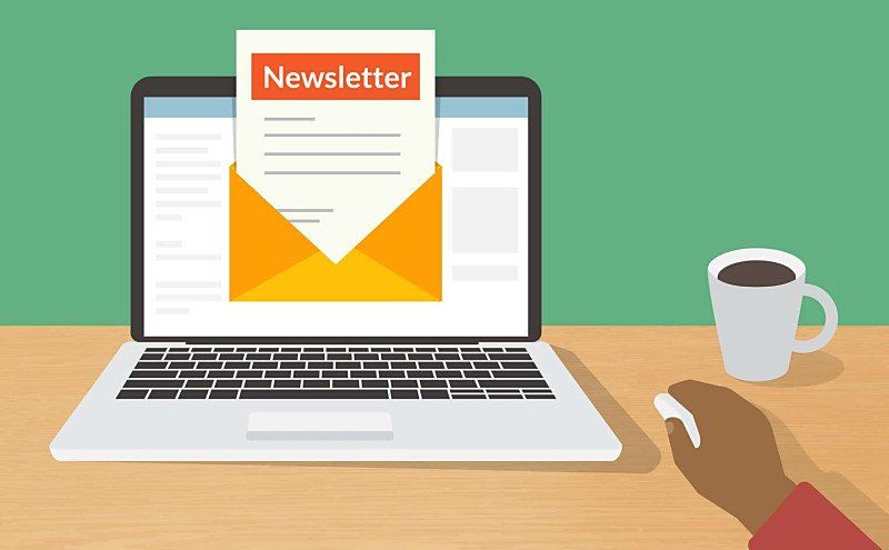Newsletter su computer