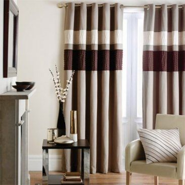 striped curtains