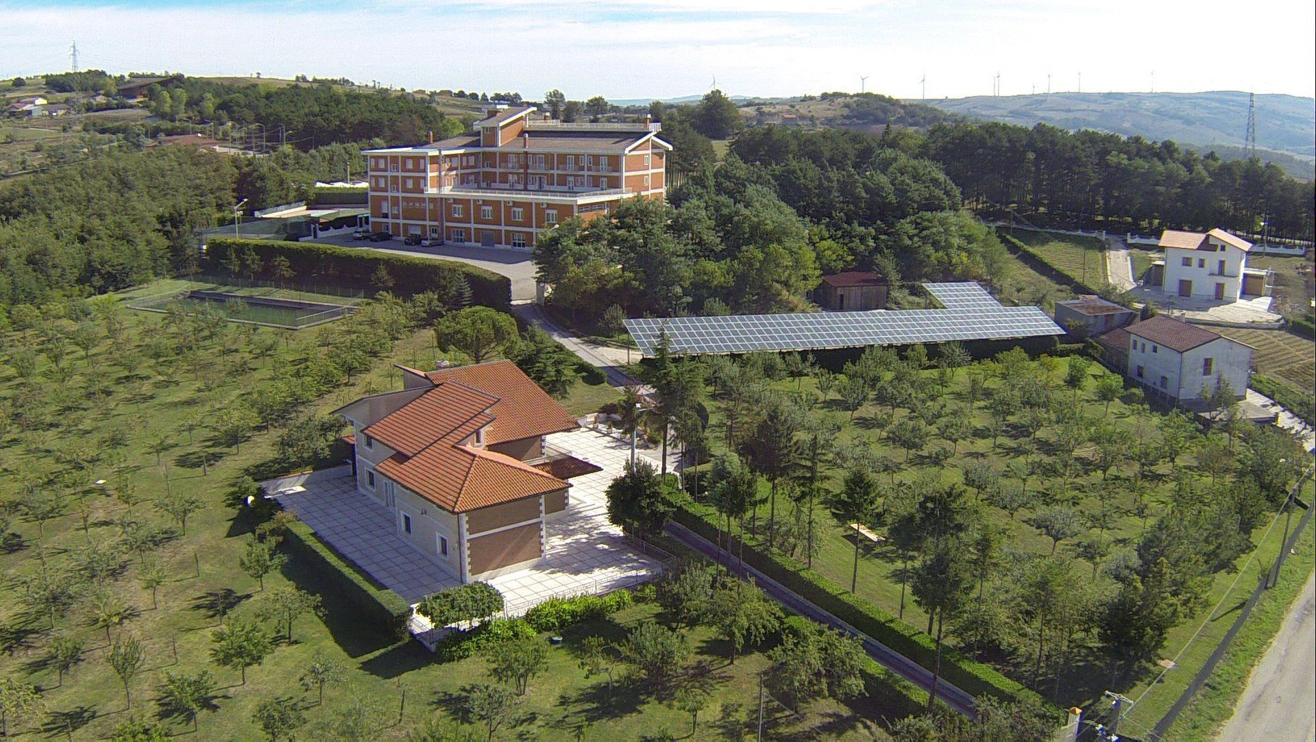 Vista dall'alto del ristorante hotel