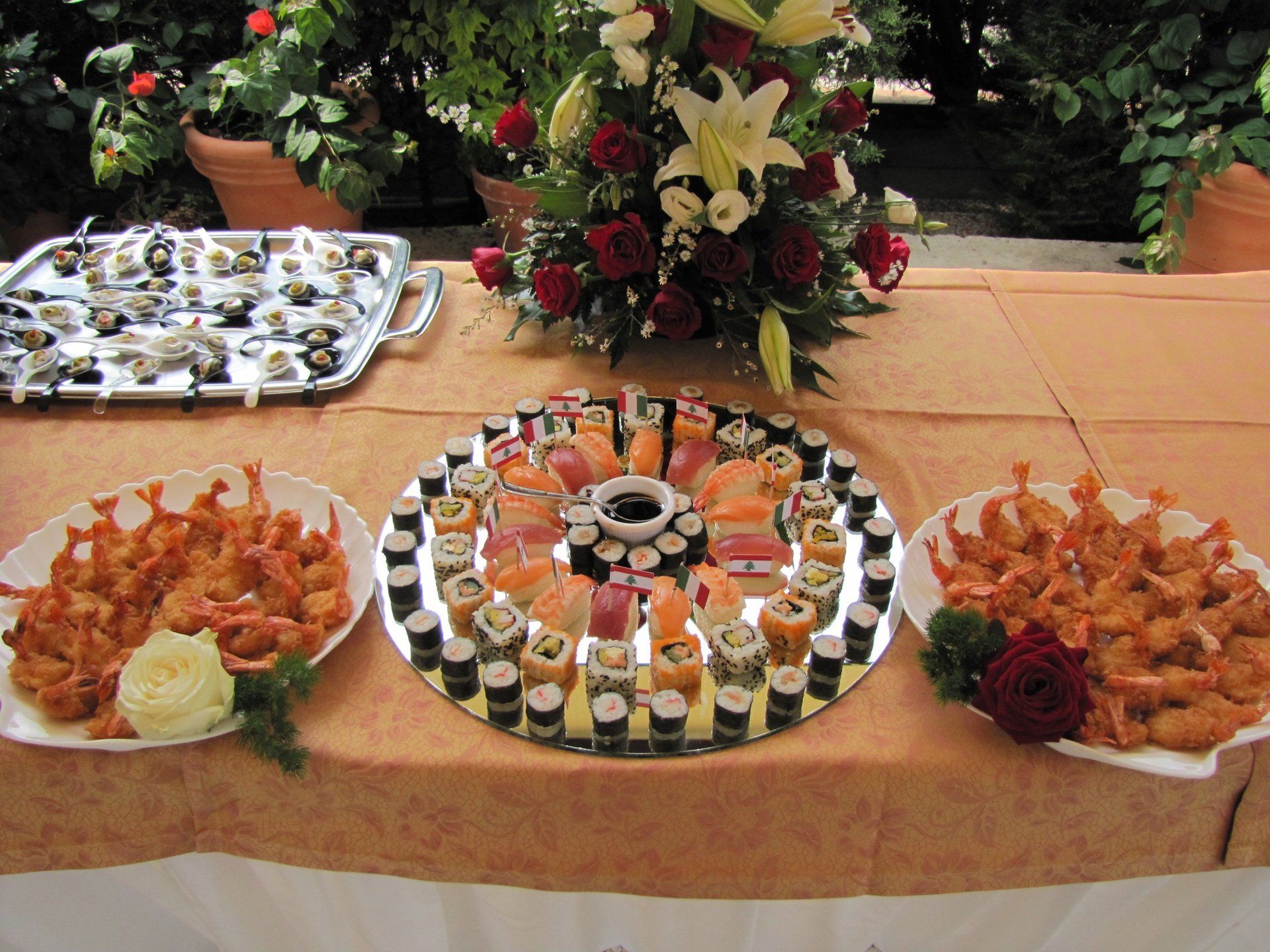 Buffet a base di pesce