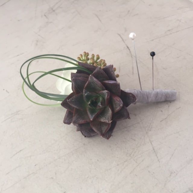 Black Boutonniere