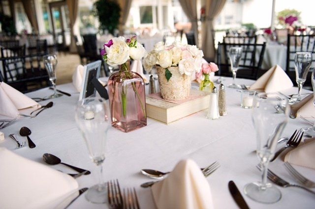 Books and Peonies