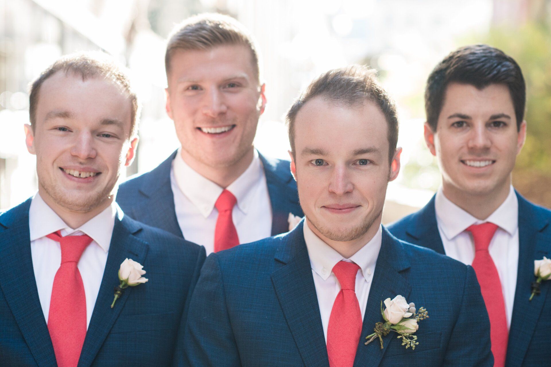 Men in Red and Blue