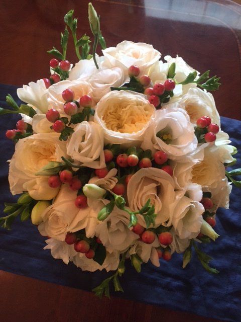 White Bouquet Top View