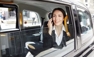 a lady talking on the mobile phone