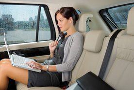 a lady travelling