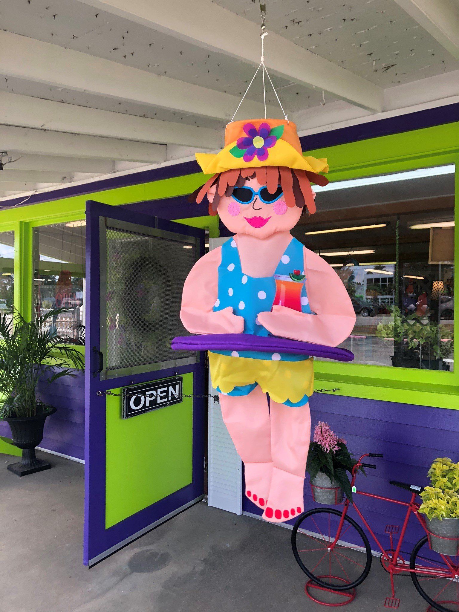 beach-goer decoration