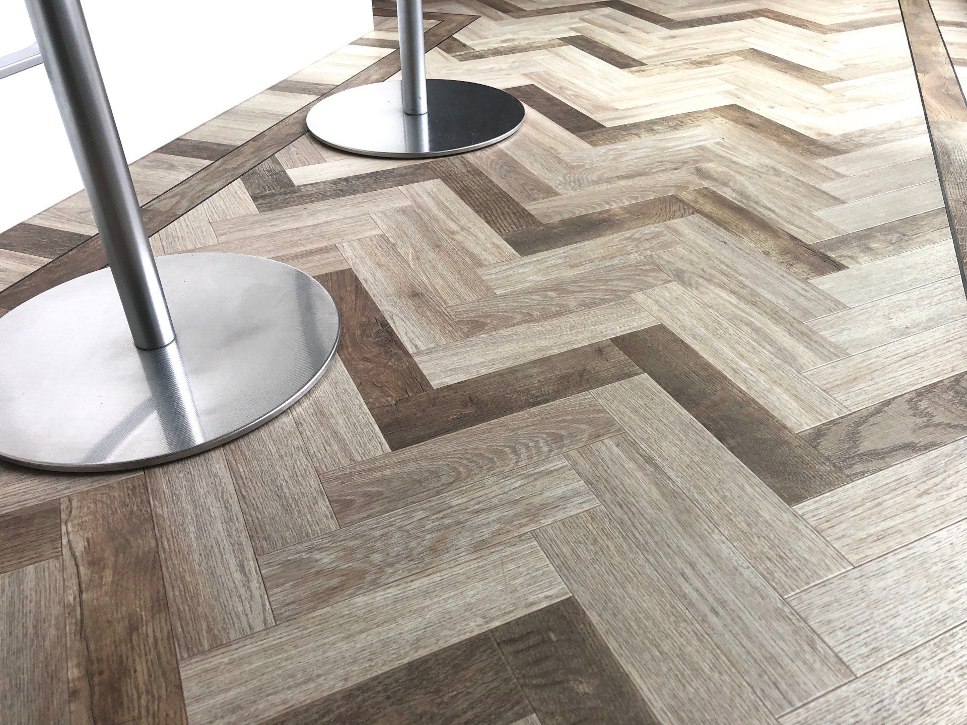 newly installed wooden flooring