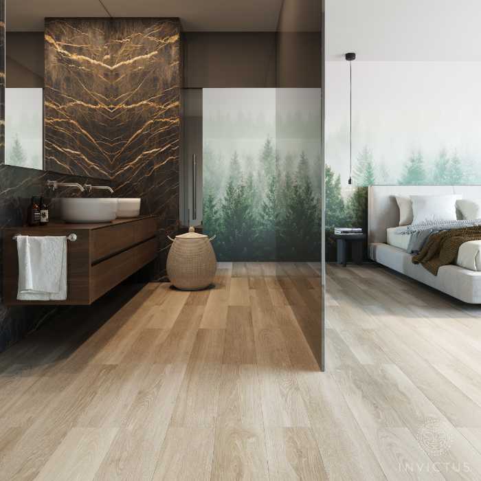 bedroom with attached bathroom
