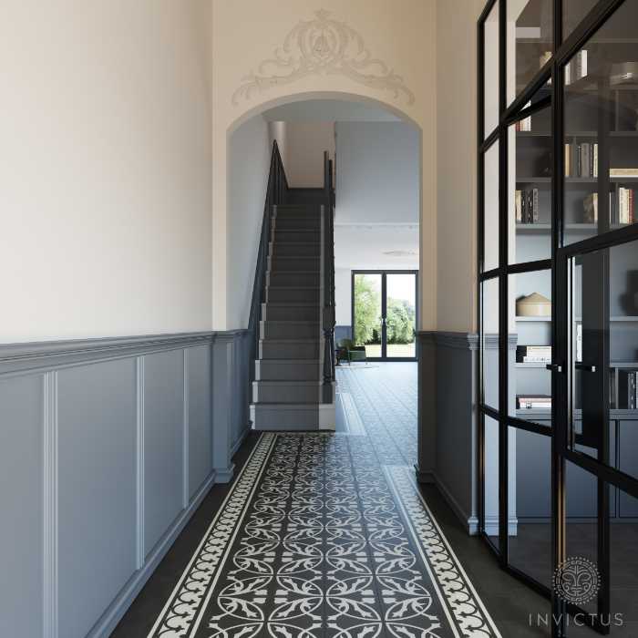 interior view of a hallway