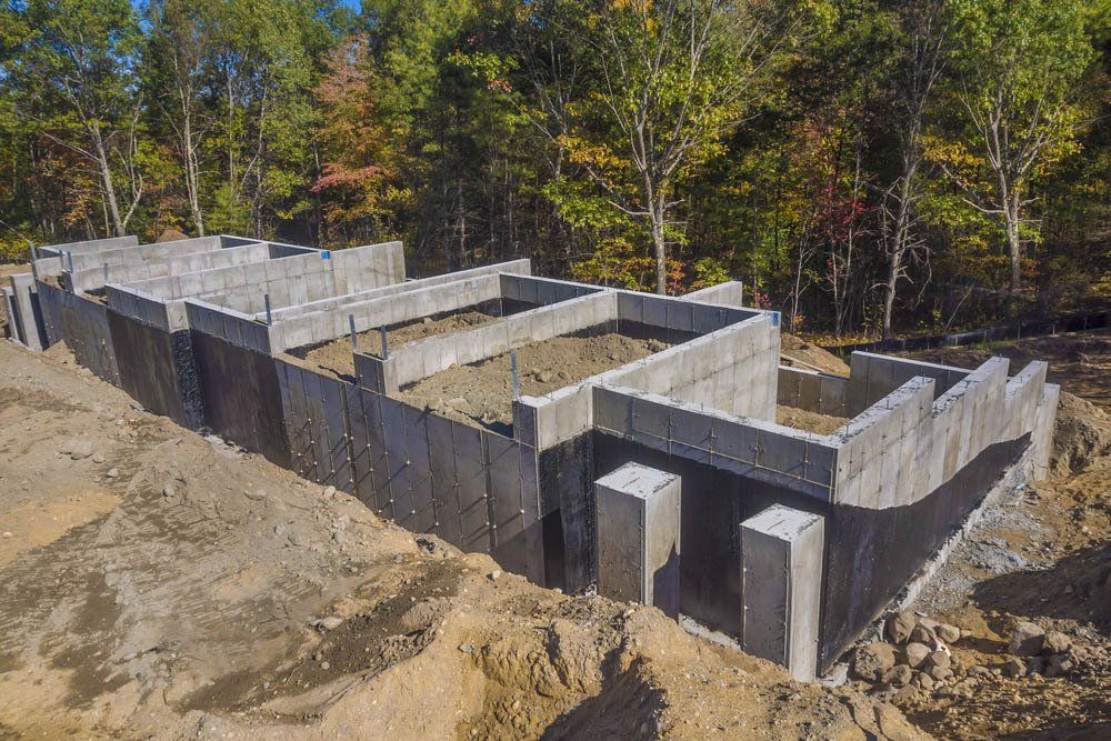 new construction home with concrete drivew