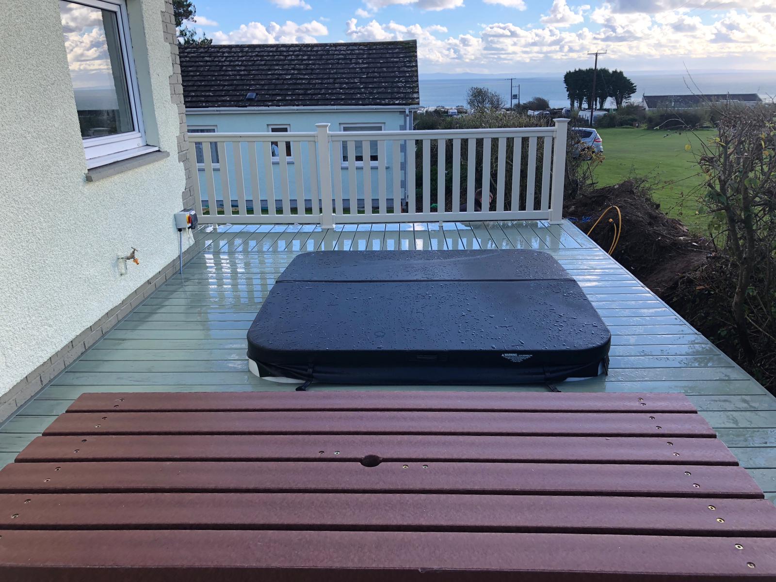 hot tub decking