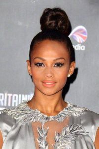 Woman with High Bun Hairstyle — Scottsdale, AZ — XanderLyn Salon Woman with High Bun Hairstyle — Scottsdale, AZ — XanderLyn Salon