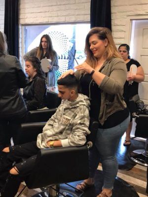 Boy Having a Haircut — Scottsdale, AZ — XanderLyn Salon Boy Having a Haircut — Scottsdale, AZ — XanderLyn Salon