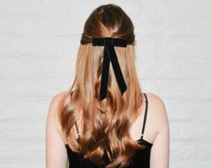 Woman with Black Ribbon on Hair — Scottsdale, AZ — XanderLyn Salon Woman with Black Ribbon on Hair — Scottsdale, AZ — XanderLyn Salon