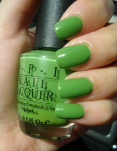 Green Nail Polish — Scottsdale, AZ — XanderLyn Salon